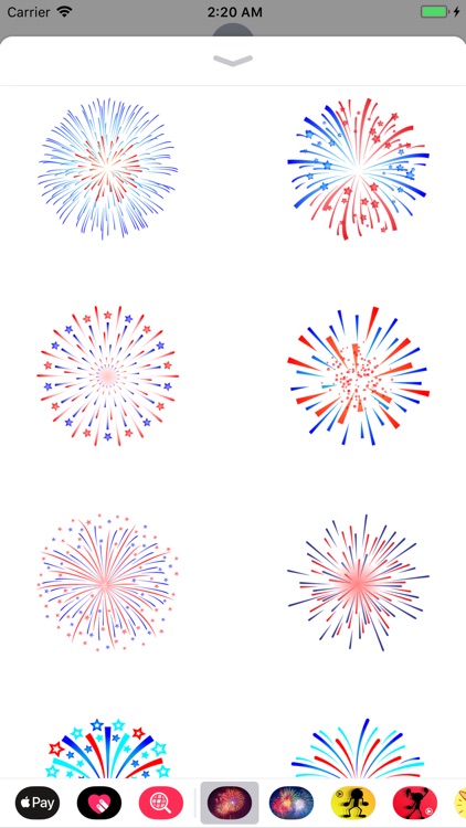 Animated Fireworks SMS GIF App