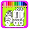 Paint Paw Book Coloring Dump Truck Pages