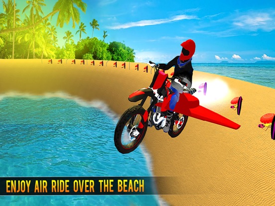 Flying Bike Beach Sim iPad screenshot