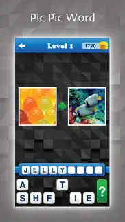 picpicword - new 2 pics 1 word puzzle iphone screenshot 1
