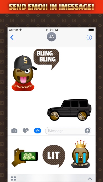 BALLINMOJI - Luxury Life Keyboard & Emoji App screenshot 3