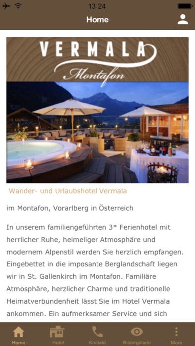 Hotel Vermala Montafon iPhone screenshot