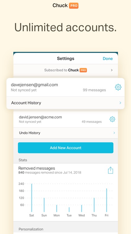Chuck Email: Organized Mailbox screenshot-6