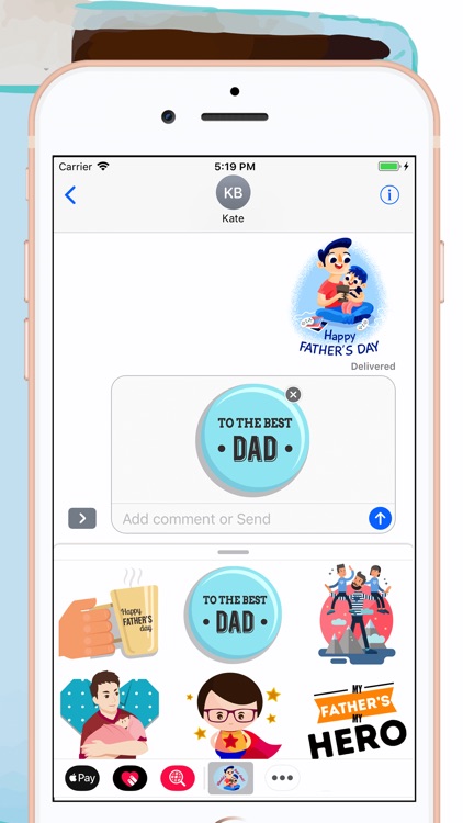 Father's Day Hero Stickers