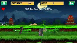 ninja racer - samurai runner iphone screenshot 2