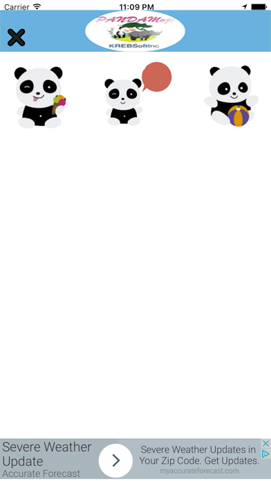 PandaMojis iPhone screenshot 5 - Entertainment app