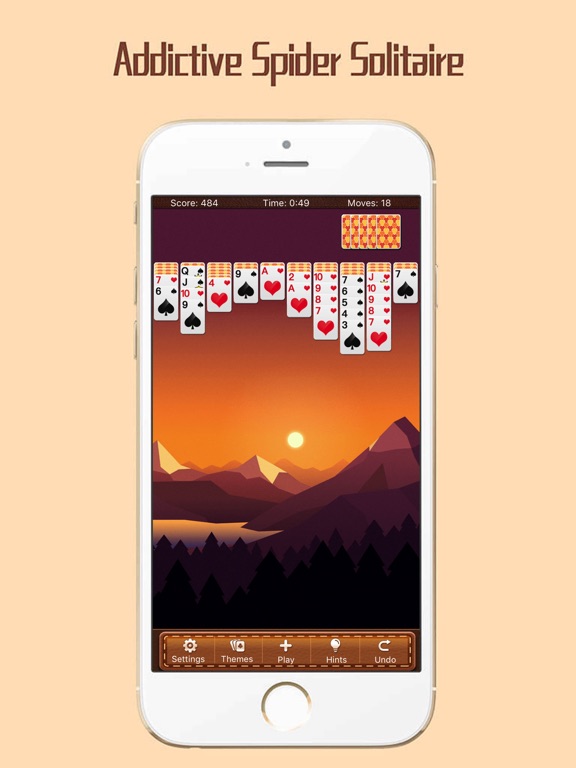 Screenshot #5 pour Spider Solitaire -My Classic Mobile Poke Cards App