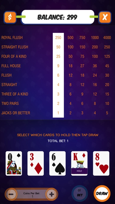 21 Amazing Video poker! screenshot 3