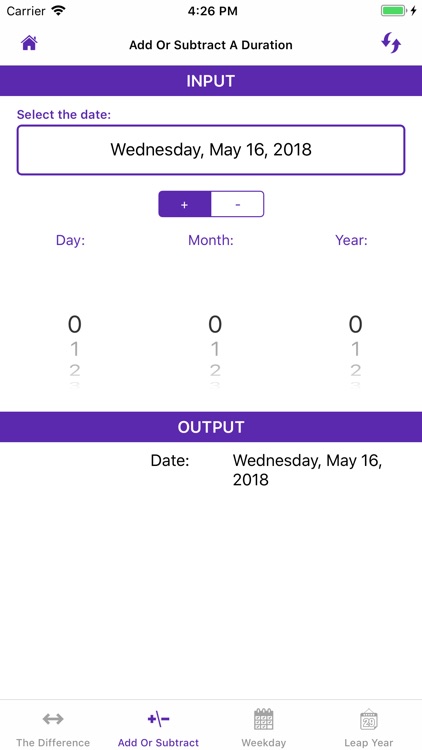 Date Calculator++ Simple