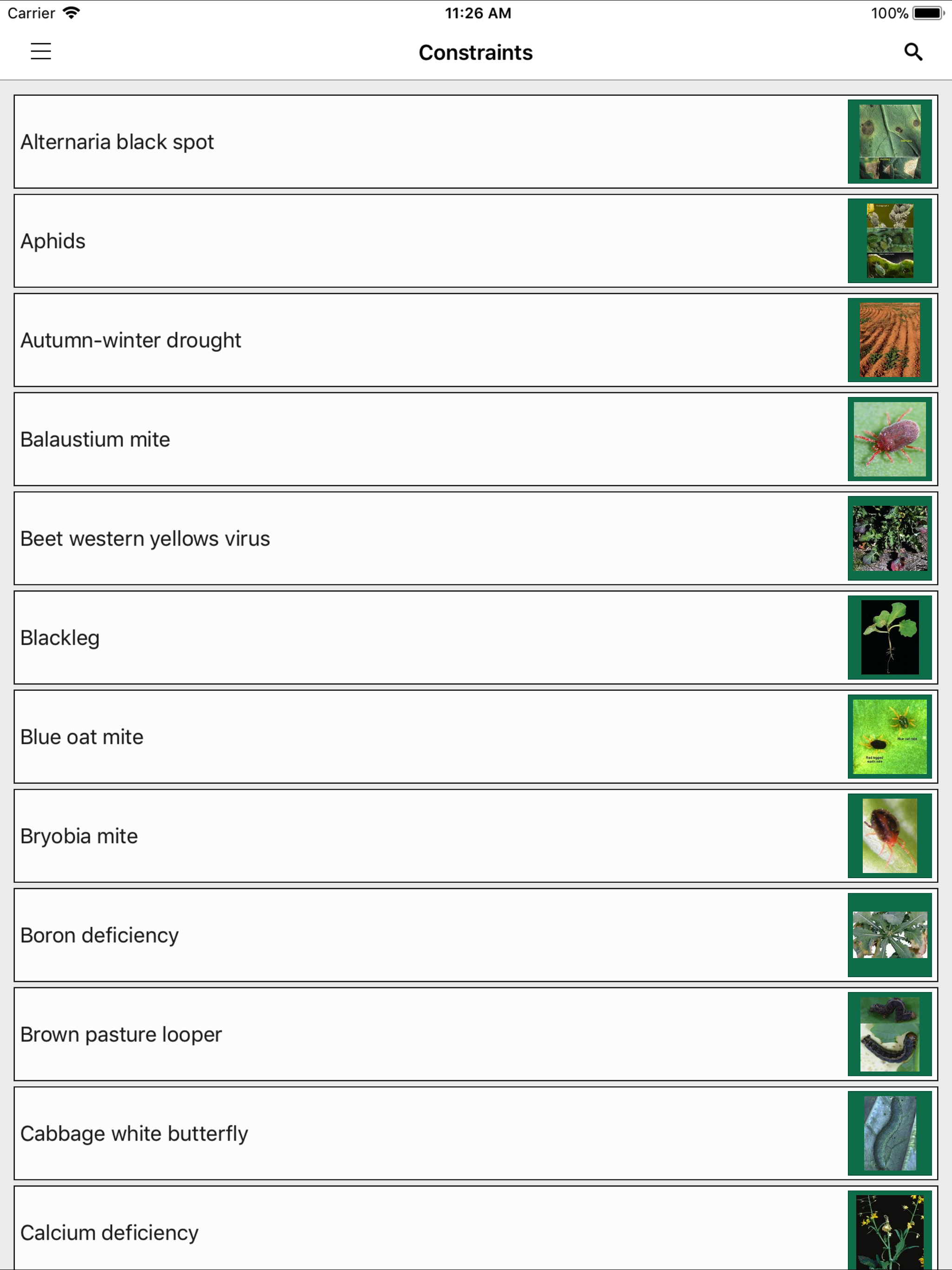 MyCrop Canola screenshot 5