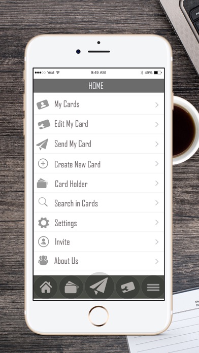 How to cancel & delete E-BusinessCard from iphone & ipad 2