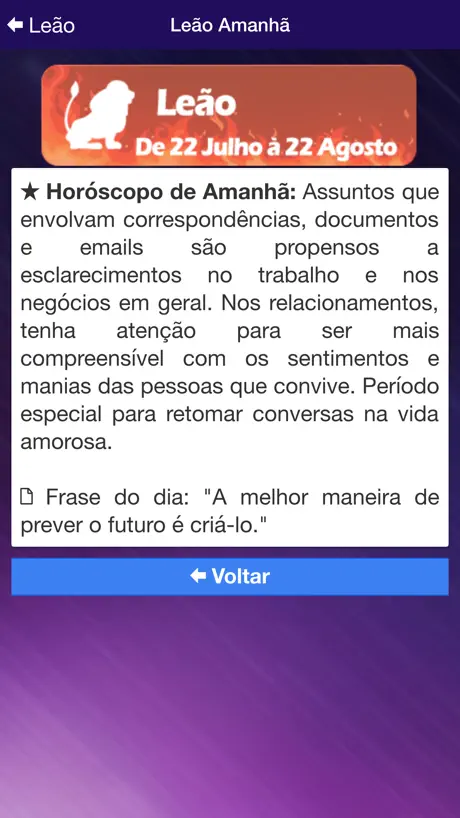 Horóscopo do Dia