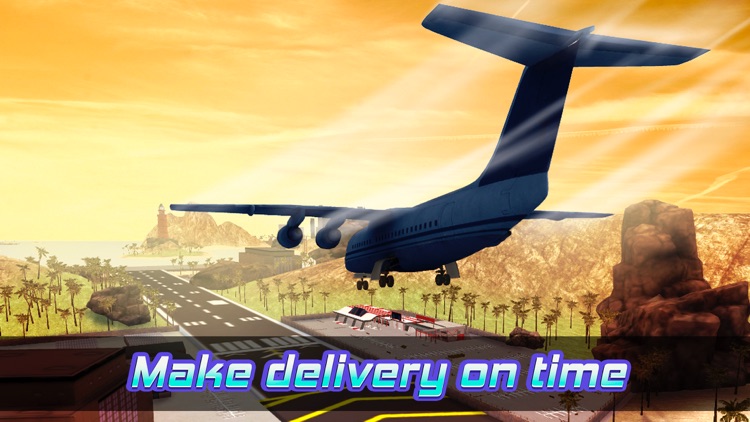 Cargo Plane Truck Transporting