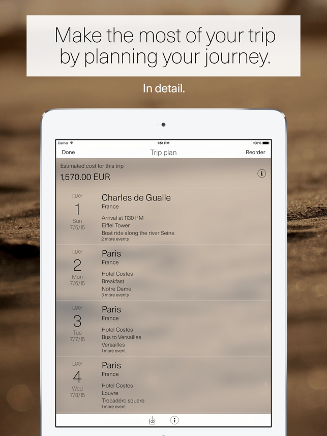 ‎TripRider - Travel Planner Screenshot