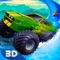 Unleash your adrenaline, jump into your large and mighty Bigfoot jeep and become one of the most skillful water slide racers with Monster Truck - Water Slide