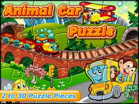 Animal Car Puzzle: Jigsaw Picture Games for Kids