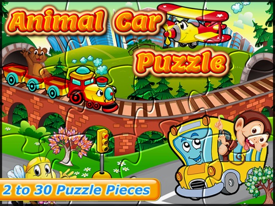 Animal Car Puzzle: Jigsaw Picture Games for Kids на iPad
