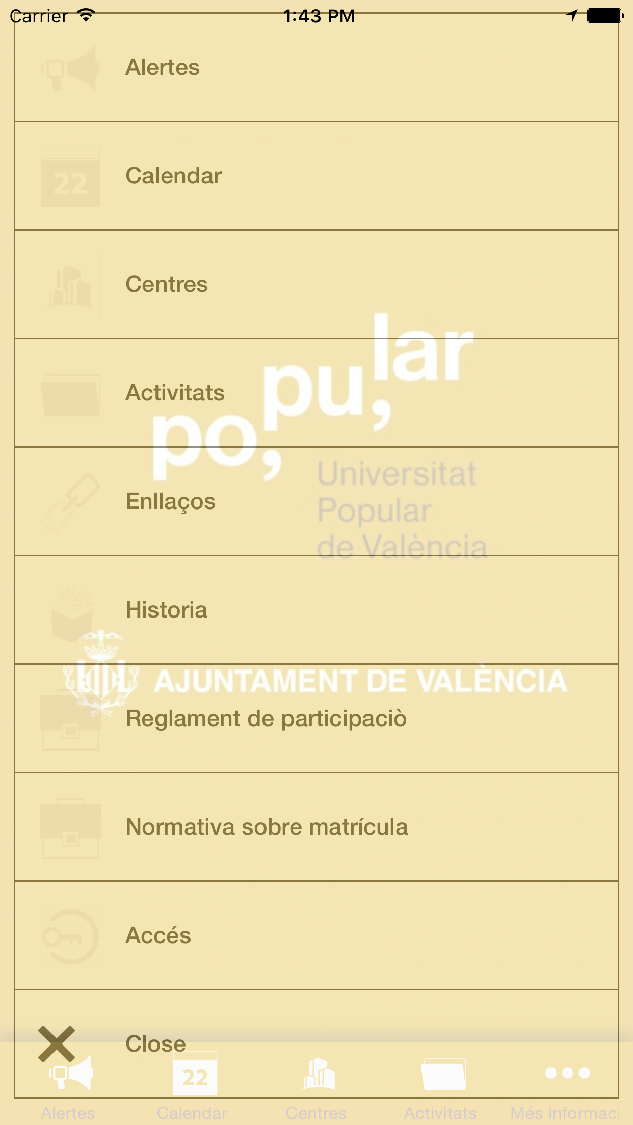 Universitat Popular de Valencia screenshot 5