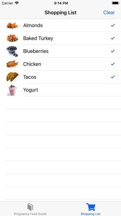Pregnancy Food Guide screenshot-3