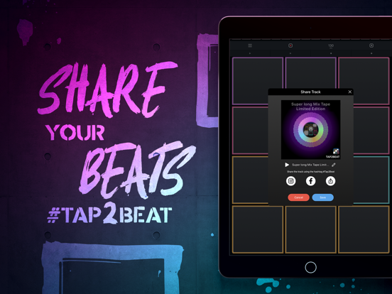 Tap2Beat - Drum Pad Machine iPad screenshot 4 - Music app