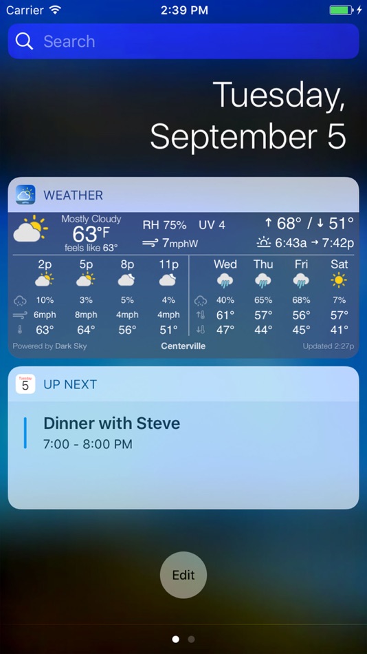 #1. Simple Weather Widget (iOS) 由: Back Bay Bytes LLC