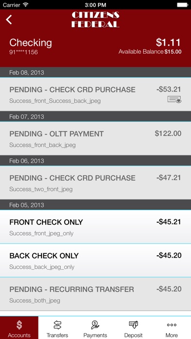 Citizens Federal S & L screenshot 4