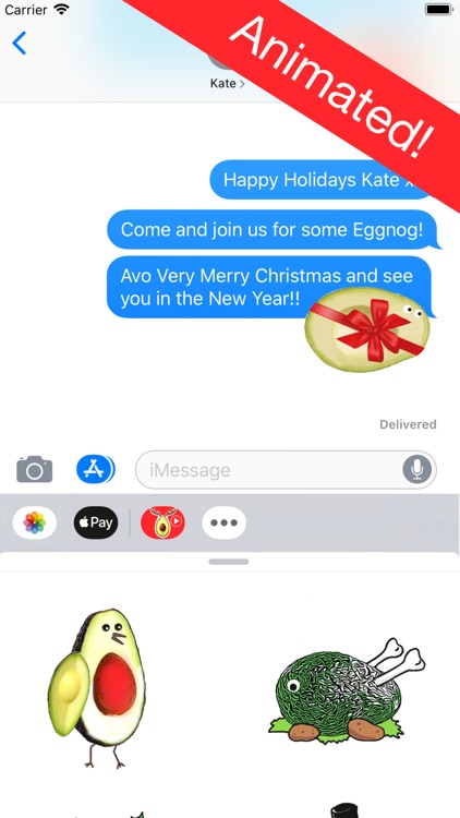 Avocado Christmas Stickers screenshot-5