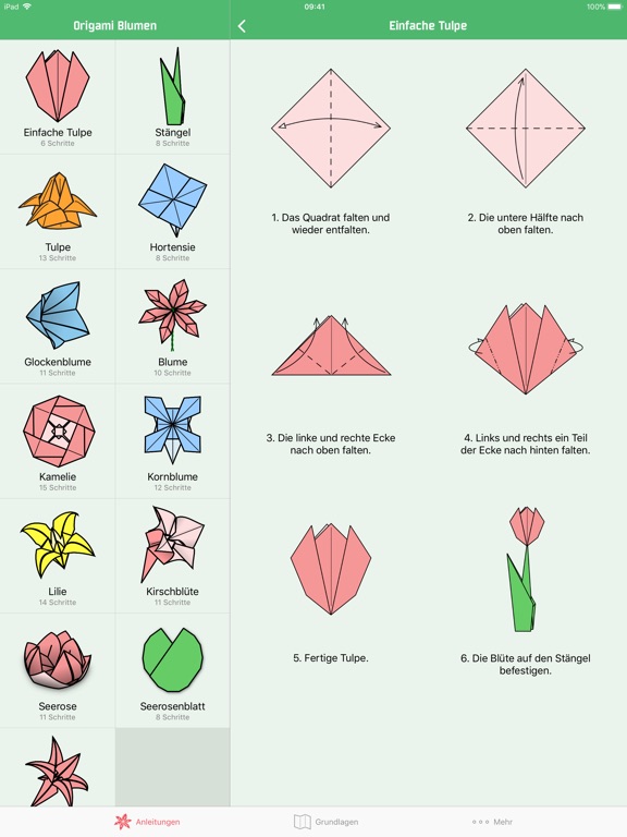 Origami Blumen Bei Andreas Bauer
