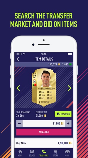 Fifa 18 companion app