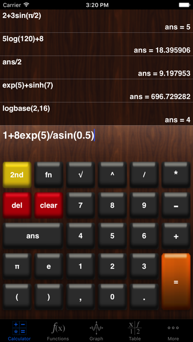 Screenshot #1 pour My Graphing Calculator Lite