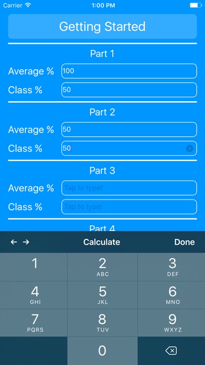 Final College Grade Calculator