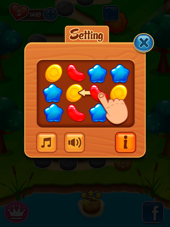 Candy Candy - Match 3 diamonds iPad screenshot