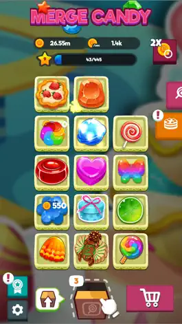 Game screenshot Merge Candy - Idle Tycoon Game mod apk