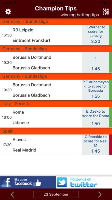 Champion Betting Tips screenshot 4