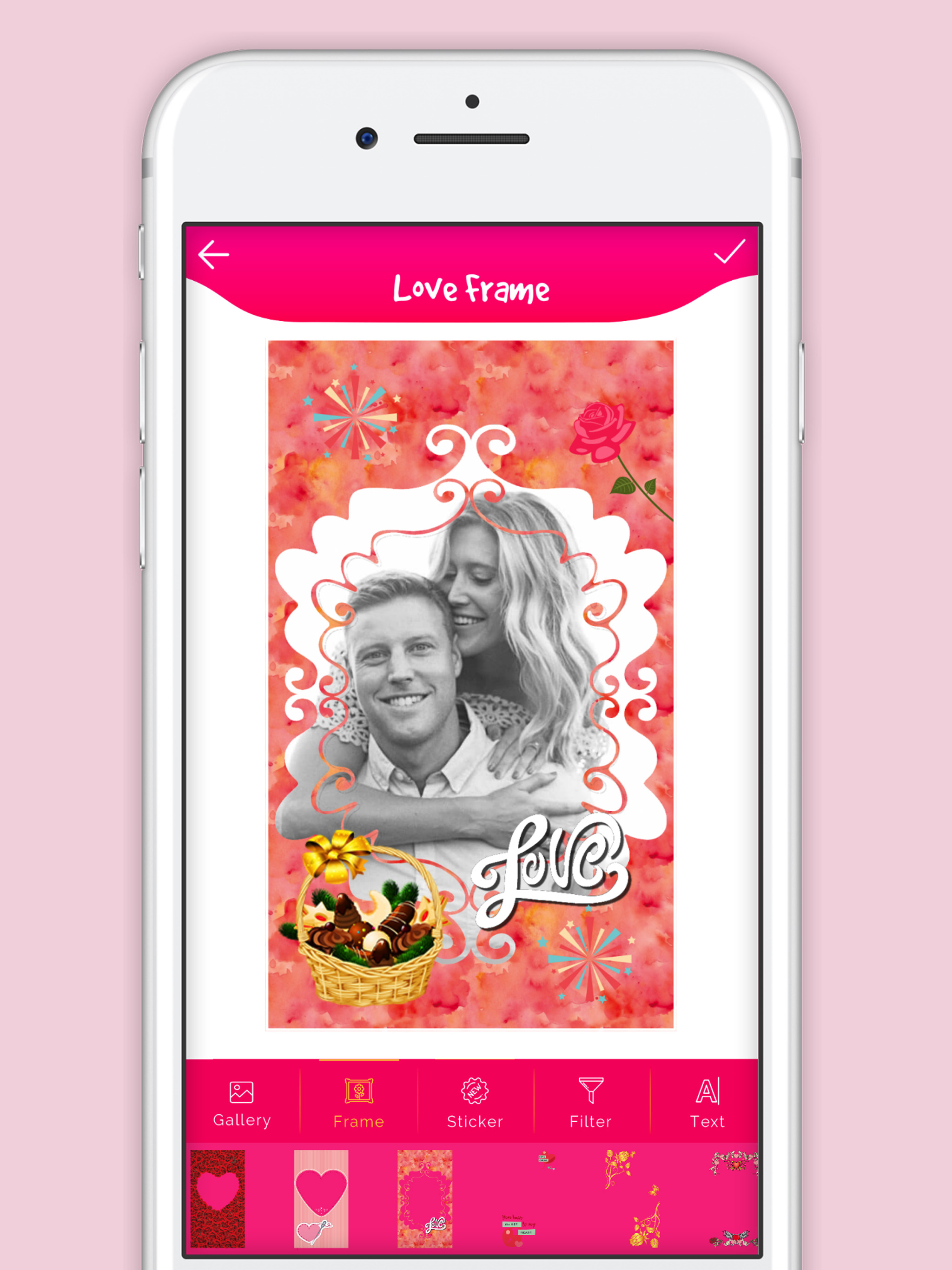 Cute Love Photo Frame