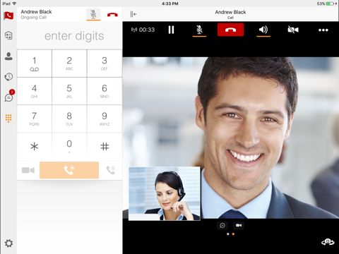 UC-One Comm NPS for iPad - náhled