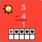 Visually learn subtraction with ten frames