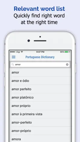 Game screenshot Portuguese Dictionary + apk