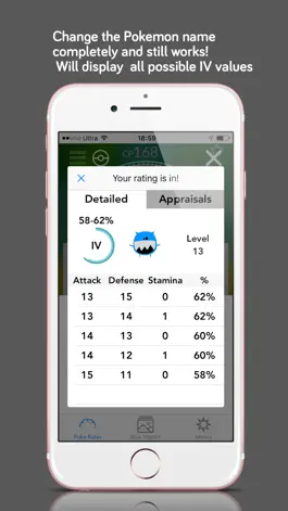 Game screenshot Poke Rater, IV from screenshot apk