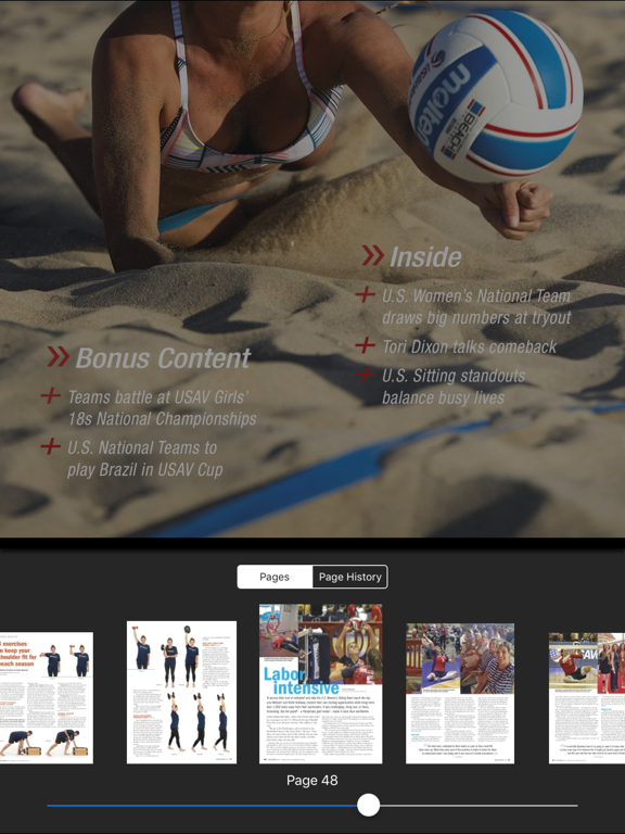 VolleyballUSA: Official Magazine of USA Volleyball iPad screenshot 2 - Sports app