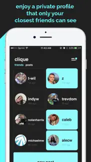 clique - your closest friends iphone screenshot 1