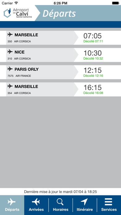 Screenshot #1 pour Aéroport Calvi