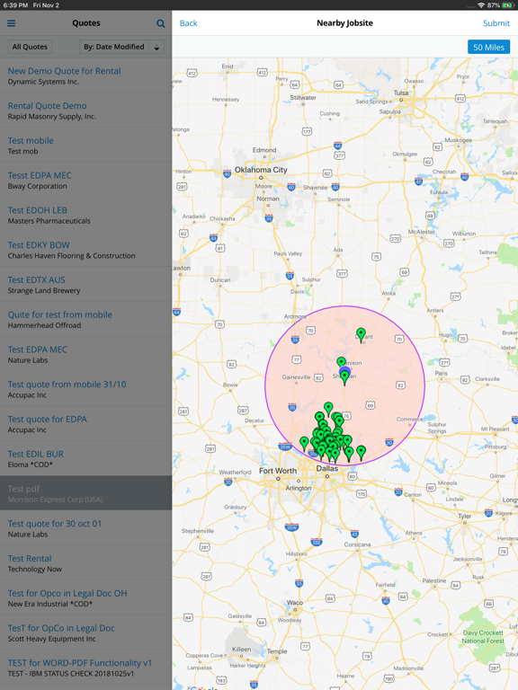 EQD CRM iPad screenshot 6 - Business app