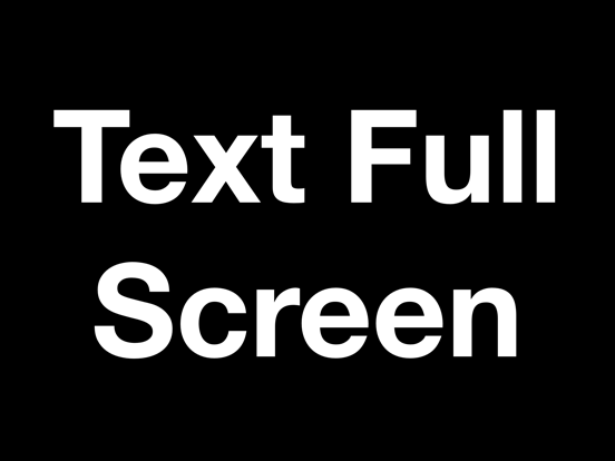 Text Full Screen iPad screenshot 4 - Productivity app