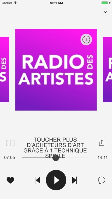 Radio Des Artistes screenshot 3