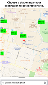 Bike Stations Austin screenshot