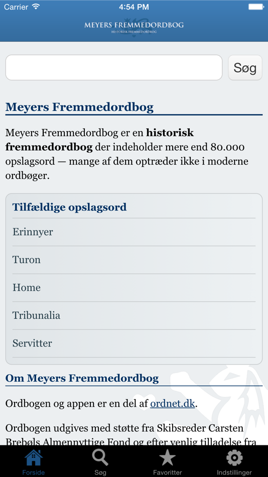 #1. Meyers Fremmedordbog (iOS) Podle: Det Danske Sprog- og Litteraturselskab