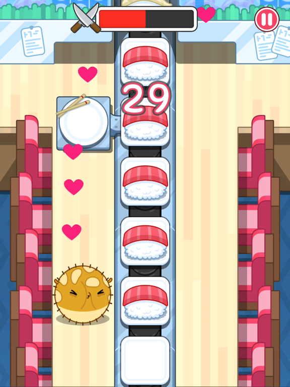 Nom Nom Sushi iPad screenshot