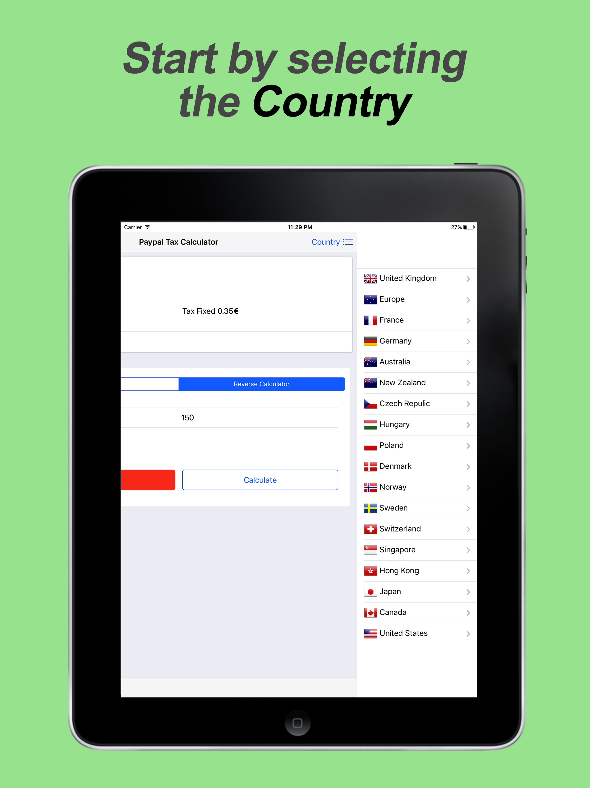 PayPal Tax Calc