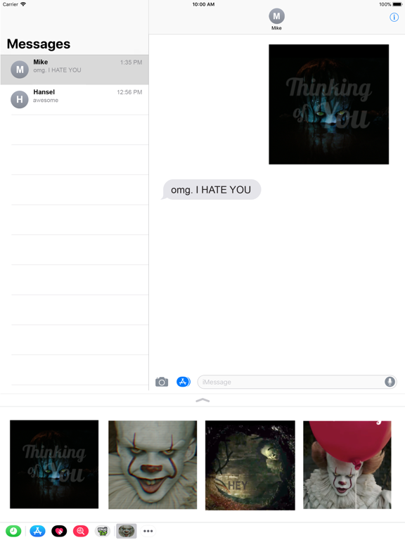 IT Animated Creepy Cards iPad screenshot